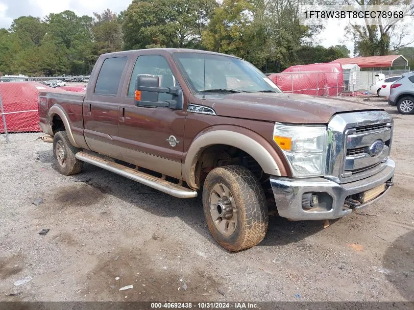 2012 Ford F-350 Lariat VIN: 1FT8W3BT8CEC78968 Lot: 40692438