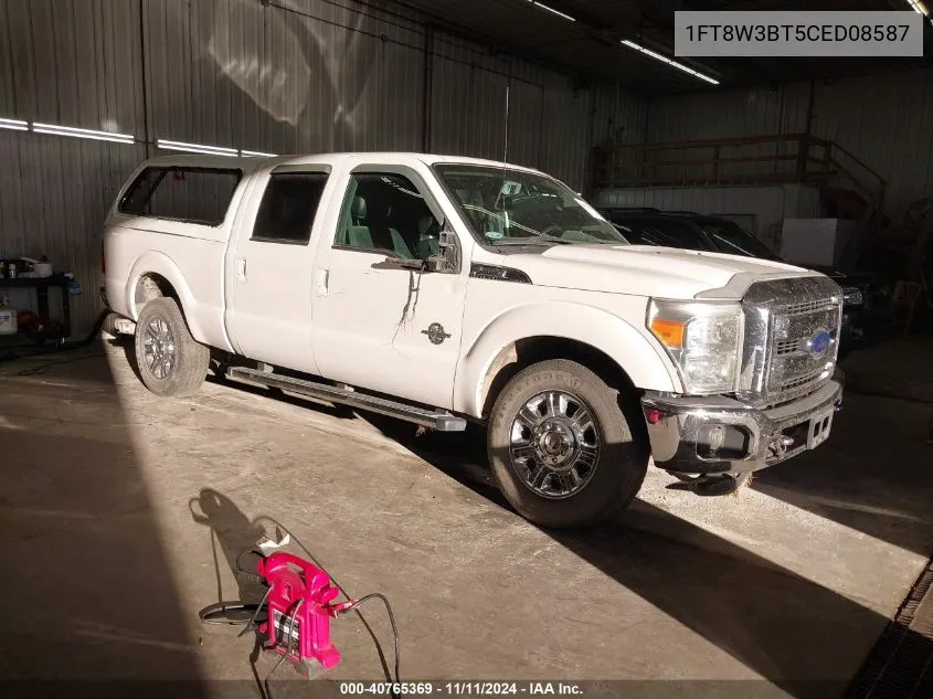 2012 Ford F-350 Lariat VIN: 1FT8W3BT5CED08587 Lot: 40765369