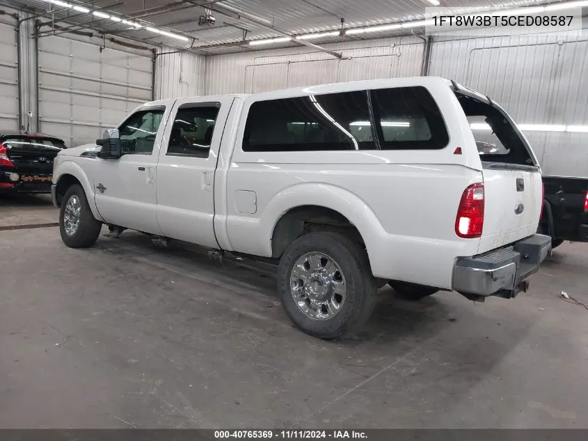 2012 Ford F-350 Lariat VIN: 1FT8W3BT5CED08587 Lot: 40765369