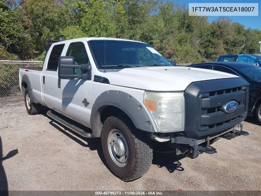 2012 Ford F-350 Xl VIN: 1FT7W3AT5CEA18007 Lot: 40799273