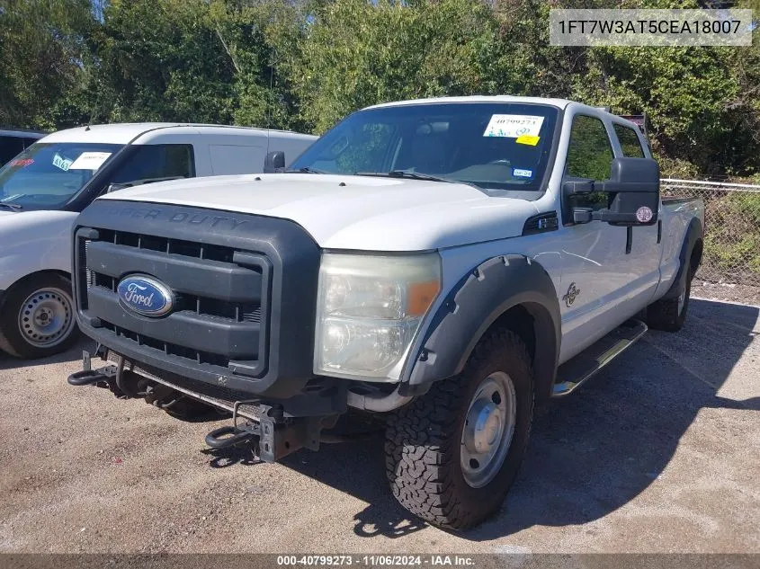 2012 Ford F-350 Xl VIN: 1FT7W3AT5CEA18007 Lot: 40799273