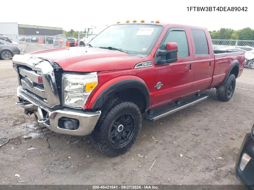 2013 Ford F-350 Lariat VIN: 1FT8W3BT4DEA89042 Lot: 40421041