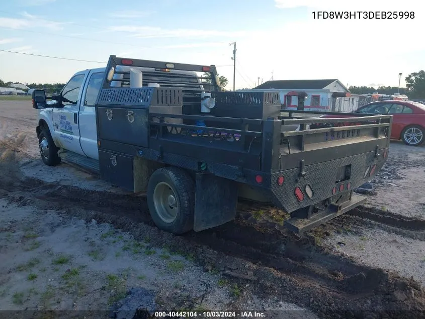 2013 Ford F-350 Chassis Xl VIN: 1FD8W3HT3DEB25998 Lot: 40442104