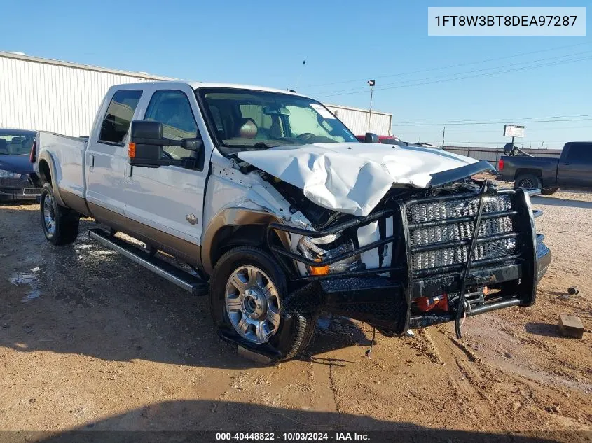 2013 Ford F-350 Lariat VIN: 1FT8W3BT8DEA97287 Lot: 40448822