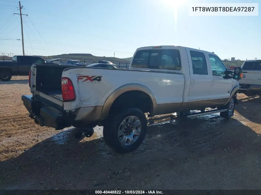 2013 Ford F-350 Lariat VIN: 1FT8W3BT8DEA97287 Lot: 40448822