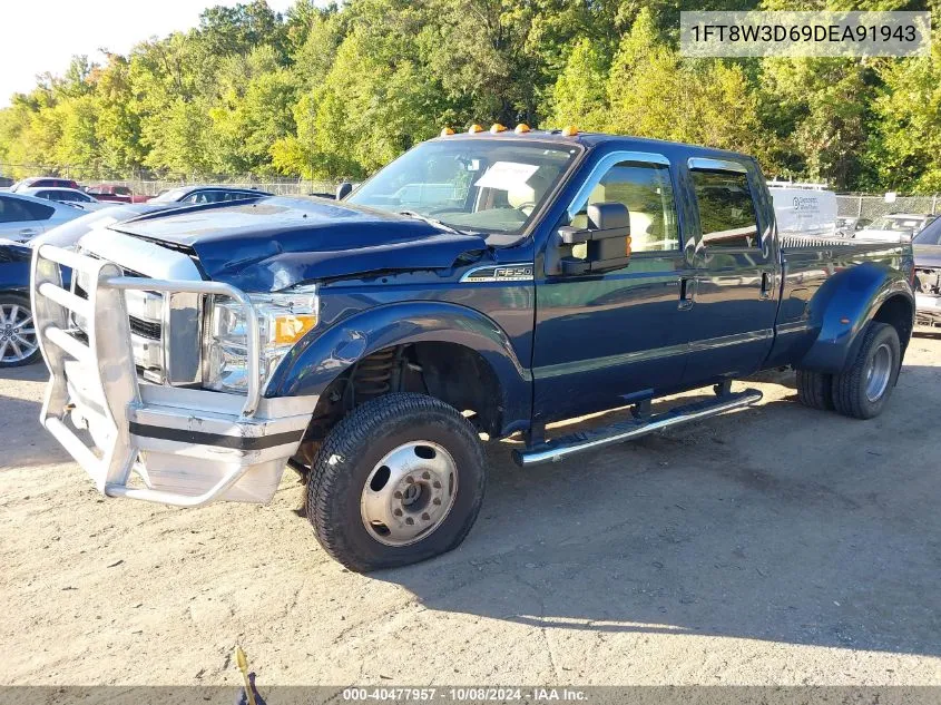 2013 Ford F-350 Super Duty VIN: 1FT8W3D69DEA91943 Lot: 40477957