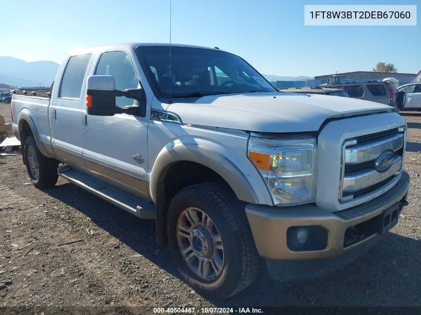 2013 Ford F-350 Lariat VIN: 1FT8W3BT2DEB67060 Lot: 40504467