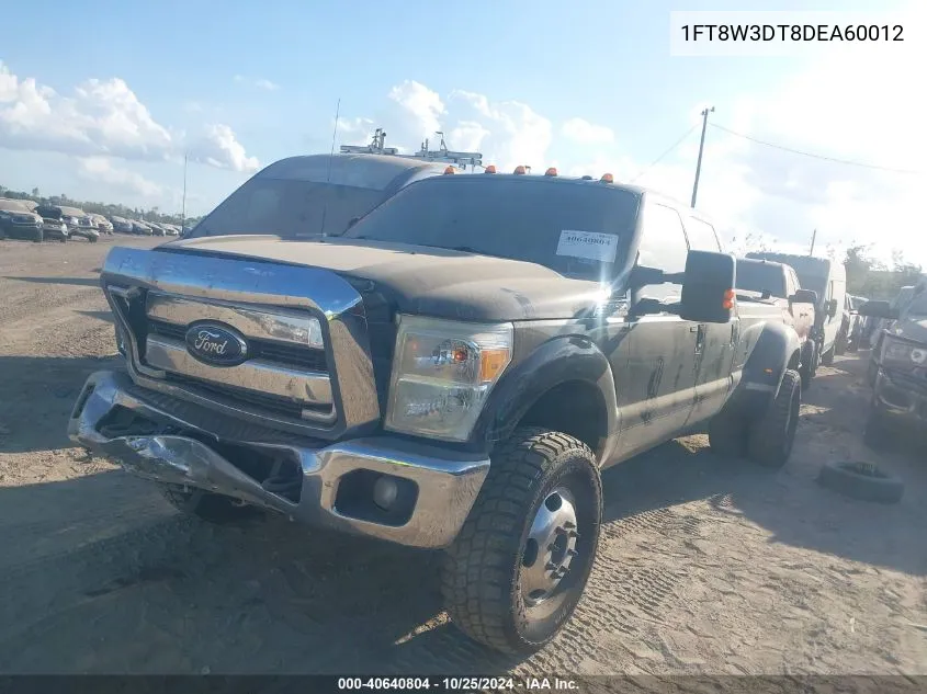 2013 Ford F-350 Lariat VIN: 1FT8W3DT8DEA60012 Lot: 40640804