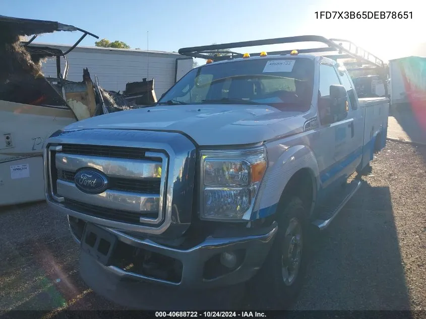 2013 Ford F-350 Xlt VIN: 1FD7X3B65DEB78651 Lot: 40688722