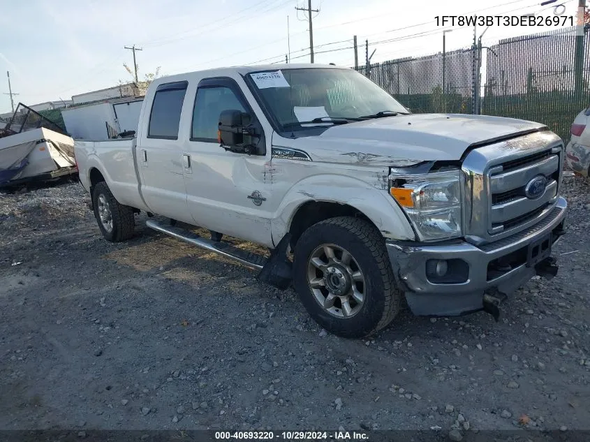 2013 Ford F-350 Lariat VIN: 1FT8W3BT3DEB26971 Lot: 40693220