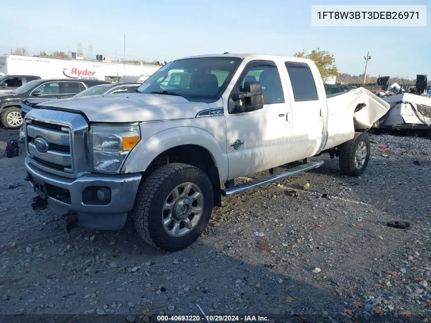 2013 Ford F-350 Lariat VIN: 1FT8W3BT3DEB26971 Lot: 40693220