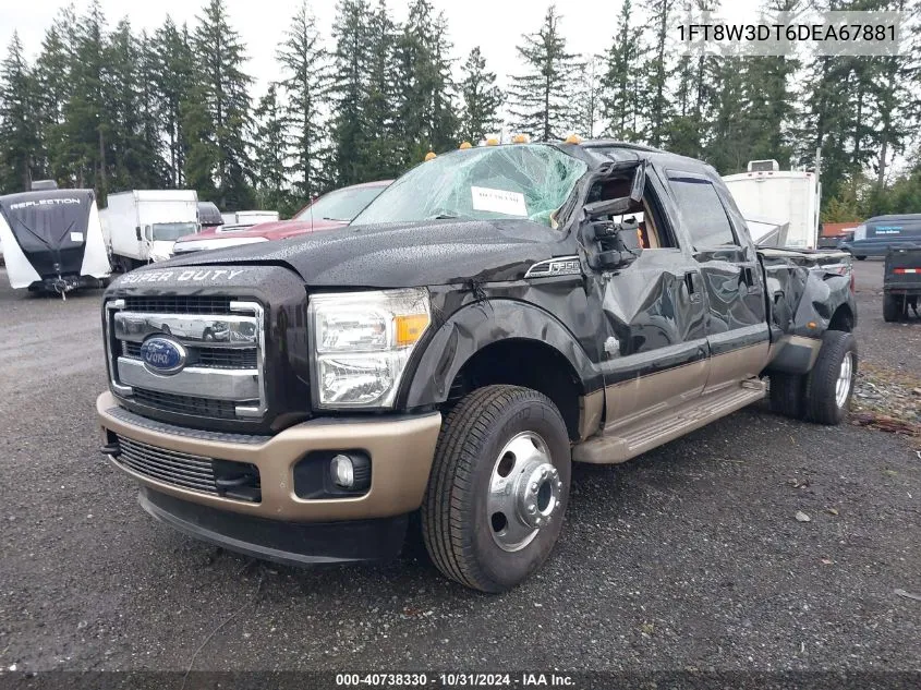 2013 Ford F-350 Lariat VIN: 1FT8W3DT6DEA67881 Lot: 40738330