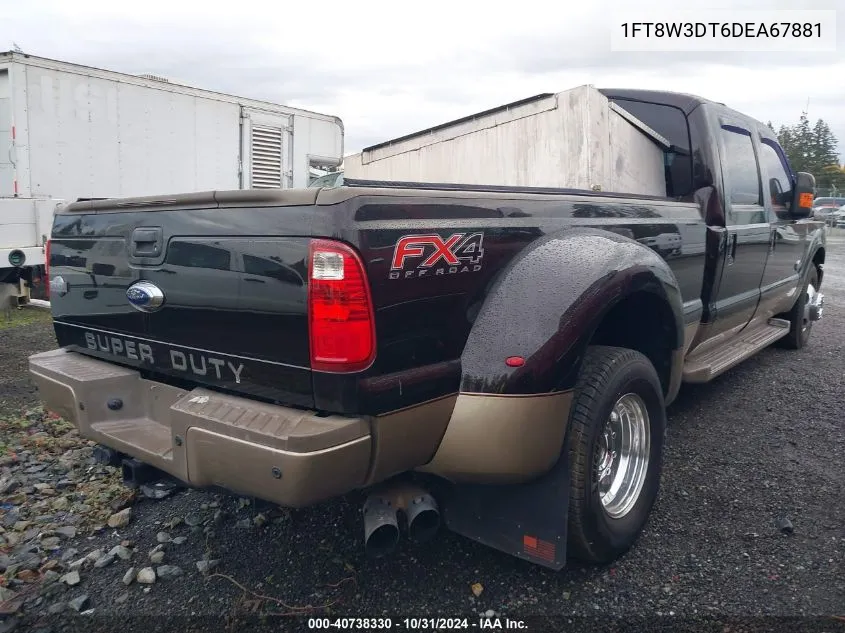 2013 Ford F-350 Lariat VIN: 1FT8W3DT6DEA67881 Lot: 40738330