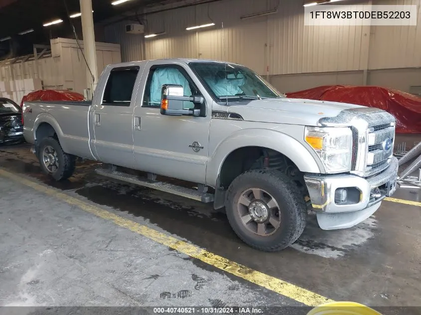 2013 Ford F-350 Lariat VIN: 1FT8W3BT0DEB52203 Lot: 40740521