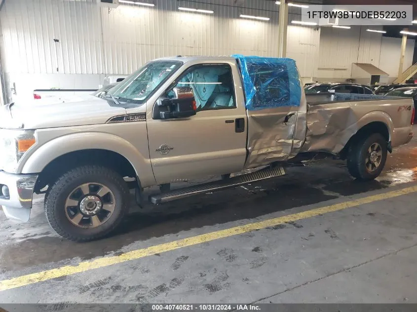 2013 Ford F-350 Lariat VIN: 1FT8W3BT0DEB52203 Lot: 40740521