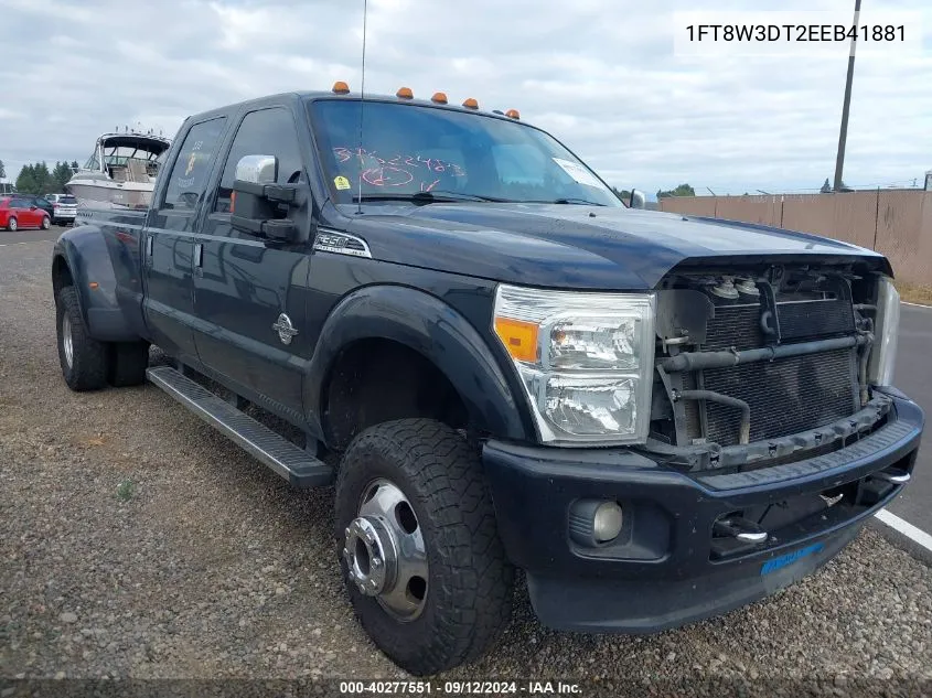 2014 Ford F-350 Super Duty VIN: 1FT8W3DT2EEB41881 Lot: 40277551