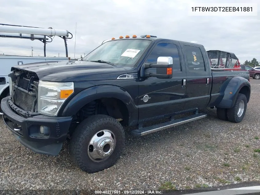 2014 Ford F-350 Super Duty VIN: 1FT8W3DT2EEB41881 Lot: 40277551