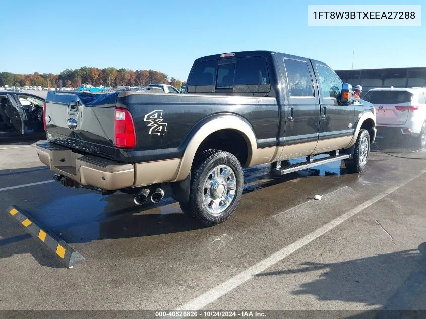 2014 Ford F-350 Lariat VIN: 1FT8W3BTXEEA27288 Lot: 40526826