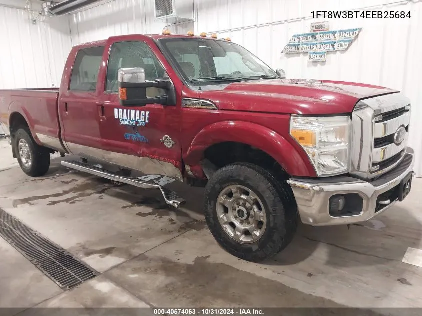 2014 Ford F-350 Lariat VIN: 1FT8W3BT4EEB25684 Lot: 40574063