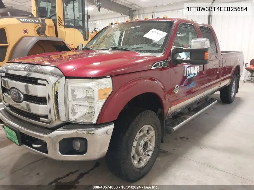 2014 Ford F-350 Lariat VIN: 1FT8W3BT4EEB25684 Lot: 40574063