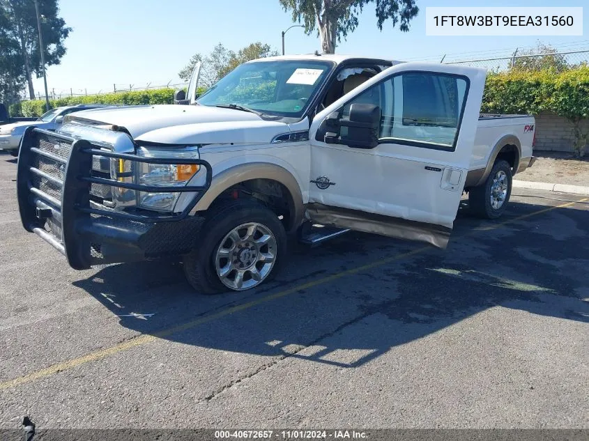 1FT8W3BT9EEA31560 2014 Ford F-350 Lariat