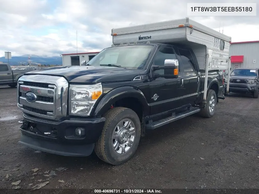 2014 Ford F-350 Lariat VIN: 1FT8W3BT5EEB55180 Lot: 40696731