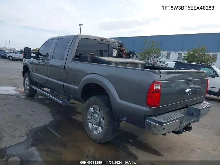 1FT8W3BT6EEA48283 2014 Ford F-350 Lariat