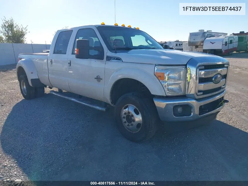 2014 Ford F350 Super Duty VIN: 1FT8W3DT5EEB74437 Lot: 40817556