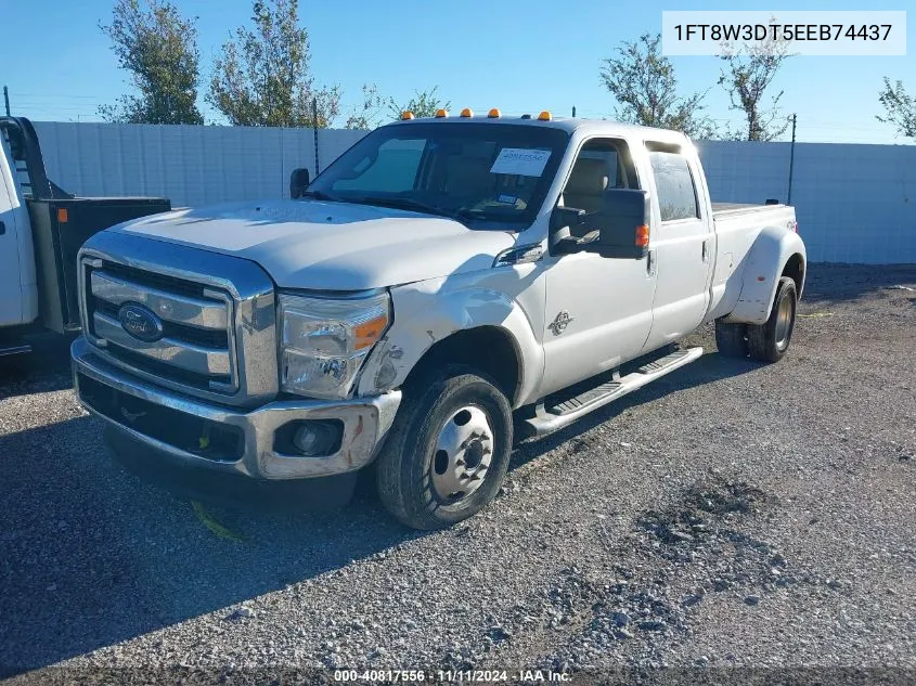 2014 Ford F350 Super Duty VIN: 1FT8W3DT5EEB74437 Lot: 40817556