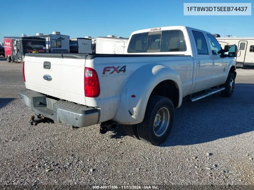 2014 Ford F350 Super Duty VIN: 1FT8W3DT5EEB74437 Lot: 40817556