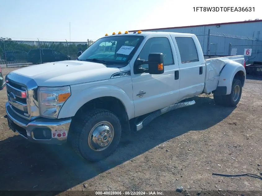 2015 Ford F-350 Xlt VIN: 1FT8W3DT0FEA36631 Lot: 40028905