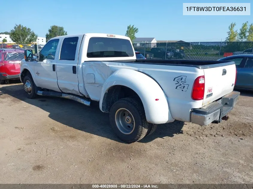 2015 Ford F-350 Xlt VIN: 1FT8W3DT0FEA36631 Lot: 40028905