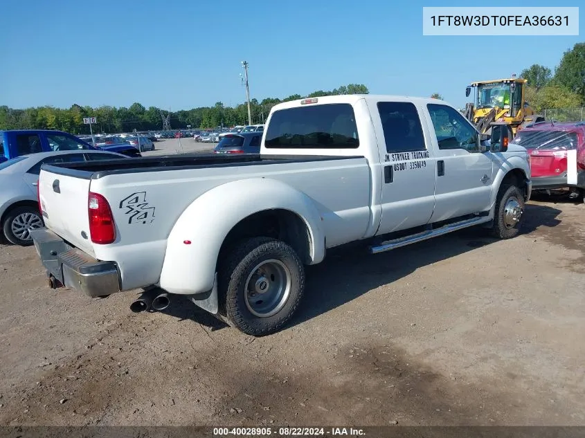 2015 Ford F-350 Xlt VIN: 1FT8W3DT0FEA36631 Lot: 40028905