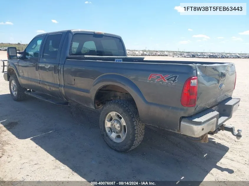 1FT8W3BT5FEB63443 2015 Ford F-350 Xlt