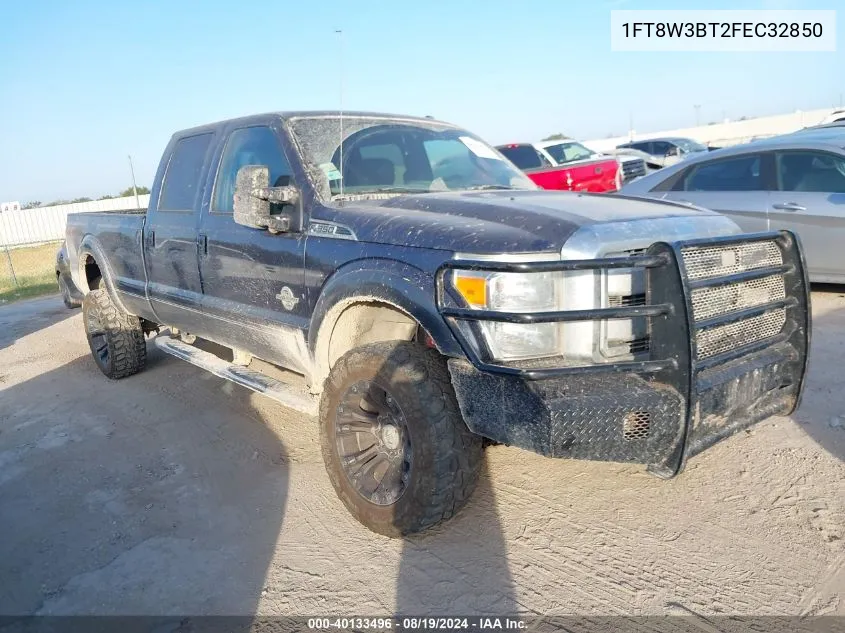 1FT8W3BT2FEC32850 2015 Ford F-350 Lariat