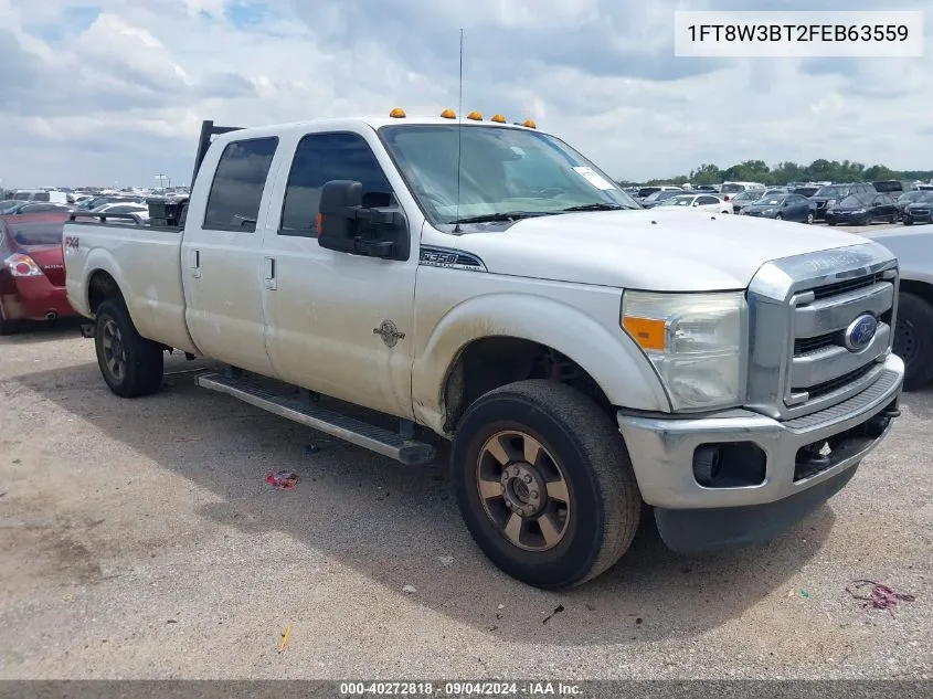 1FT8W3BT2FEB63559 2015 Ford F-350 Lariat