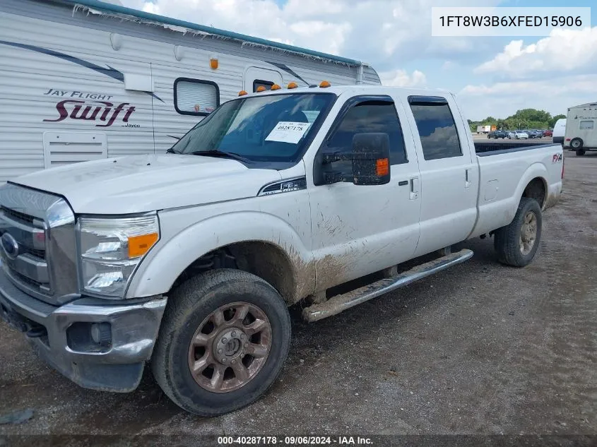 2015 Ford F-350 Lariat VIN: 1FT8W3B6XFED15906 Lot: 40287178