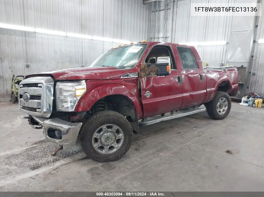 1FT8W3BT6FEC13136 2015 Ford F-350 Super Duty