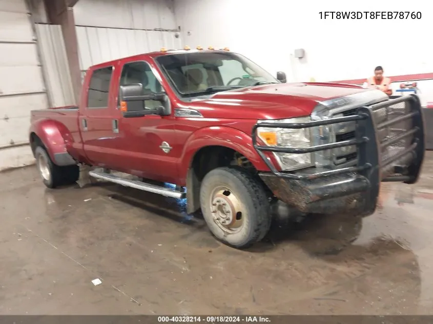 2015 Ford F-350 Xlt VIN: 1FT8W3DT8FEB78760 Lot: 40328214