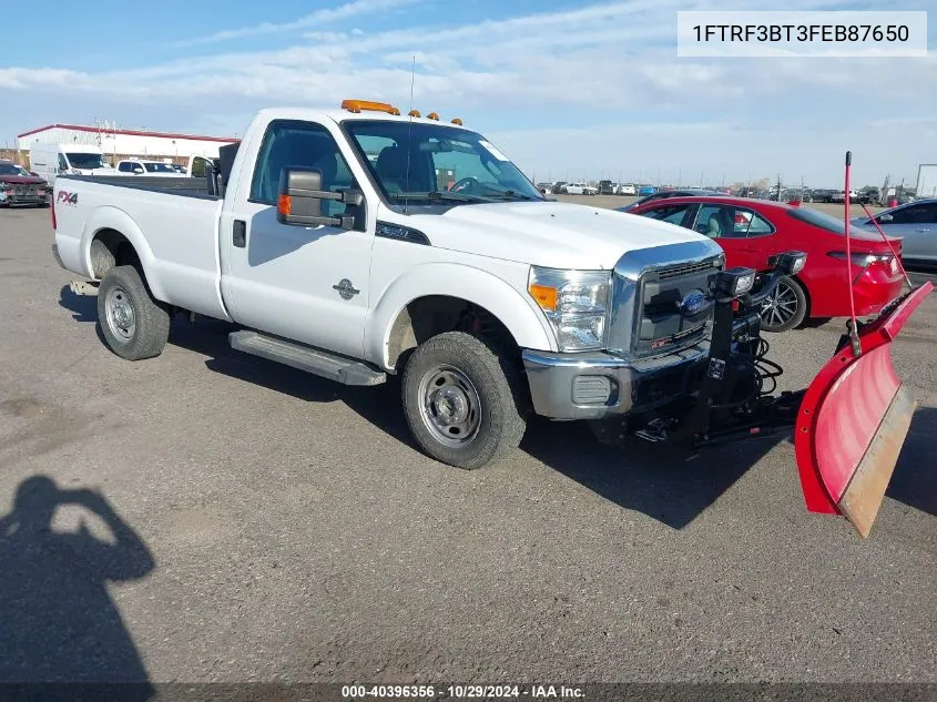 2015 Ford F-350 Xl VIN: 1FTRF3BT3FEB87650 Lot: 40396356