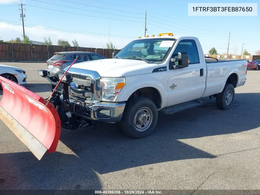 2015 Ford F-350 Xl VIN: 1FTRF3BT3FEB87650 Lot: 40396356