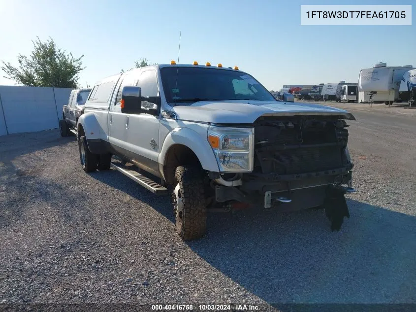 2015 Ford F-350 Lariat VIN: 1FT8W3DT7FEA61705 Lot: 40416758