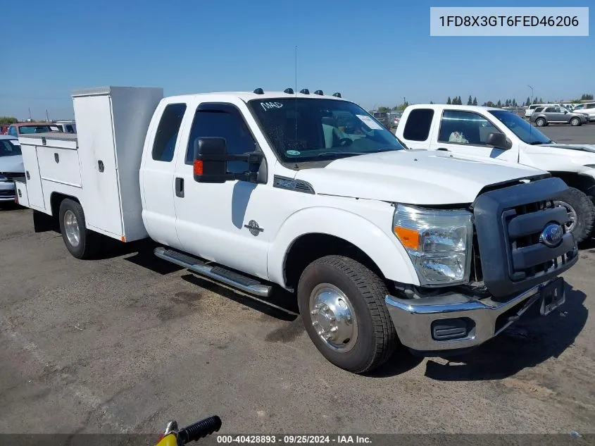 2015 Ford F-350 Chassis Xl VIN: 1FD8X3GT6FED46206 Lot: 40428893