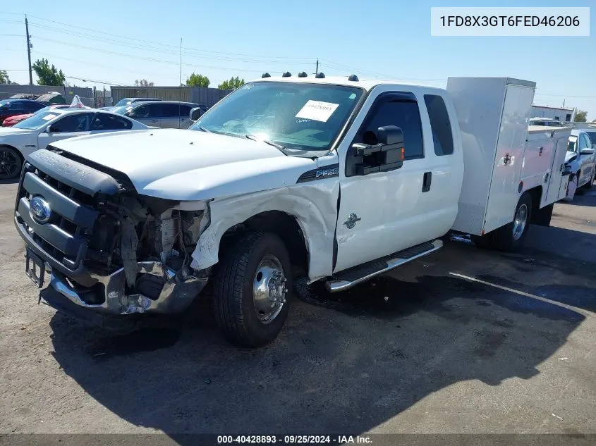 2015 Ford F-350 Chassis Xl VIN: 1FD8X3GT6FED46206 Lot: 40428893