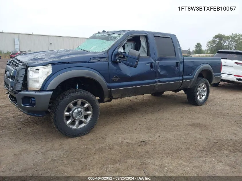 1FT8W3BTXFEB10057 2015 Ford F-350 Lariat