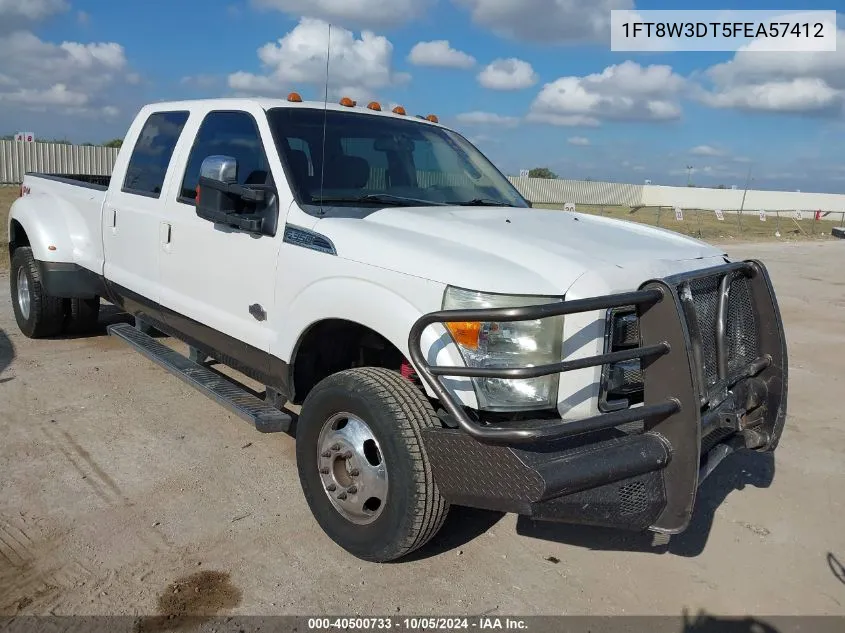 2015 Ford F350 Super Duty VIN: 1FT8W3DT5FEA57412 Lot: 40500733