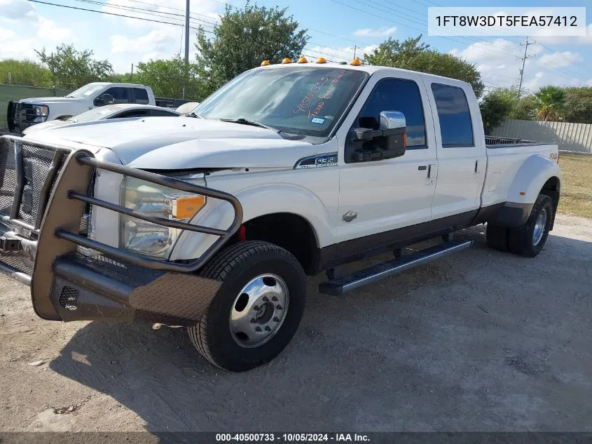 2015 Ford F350 Super Duty VIN: 1FT8W3DT5FEA57412 Lot: 40500733