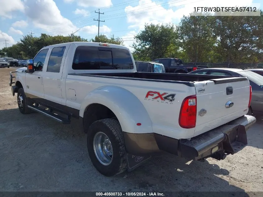 2015 Ford F350 Super Duty VIN: 1FT8W3DT5FEA57412 Lot: 40500733