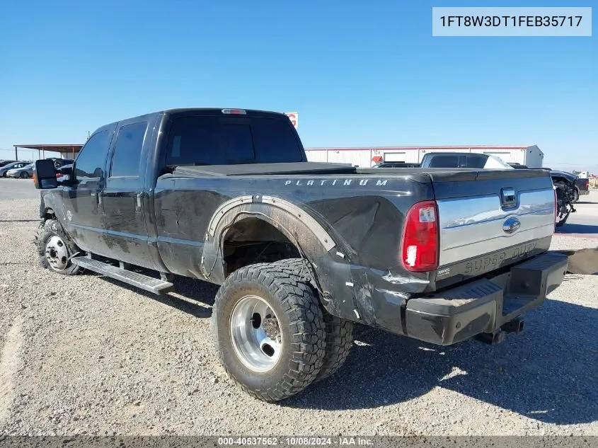 2015 Ford F-350 Lariat VIN: 1FT8W3DT1FEB35717 Lot: 40537562