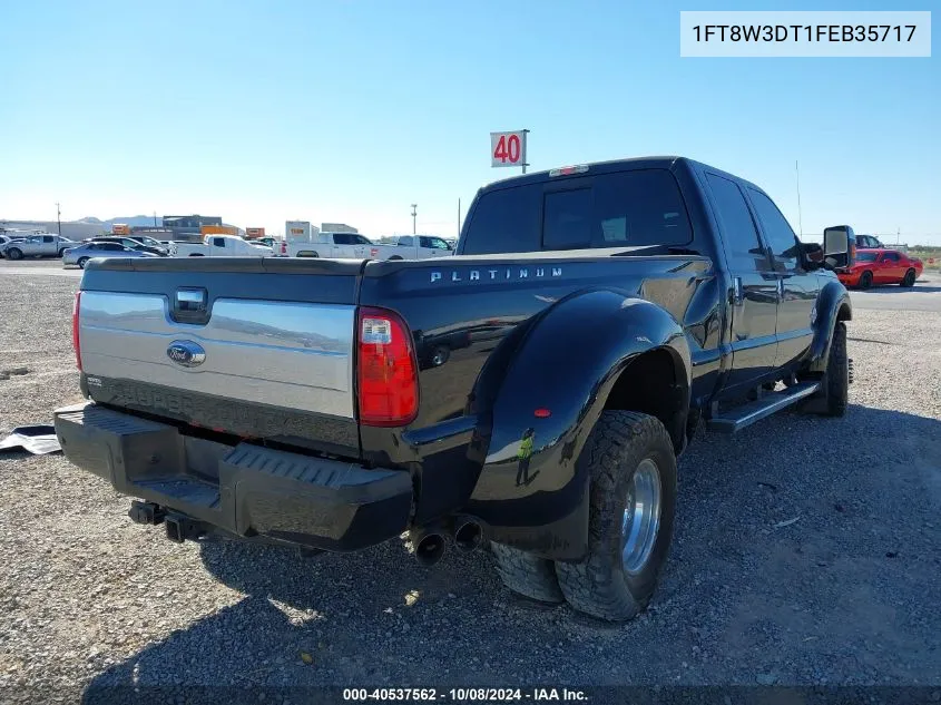 2015 Ford F-350 Lariat VIN: 1FT8W3DT1FEB35717 Lot: 40537562